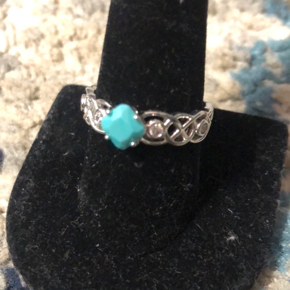 Tribal Design W/ Blue Larimar Stone - Picture 1 of 4